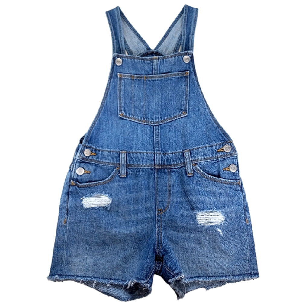 Old Navy Shortalls Denim Girl's Size L (10-12)